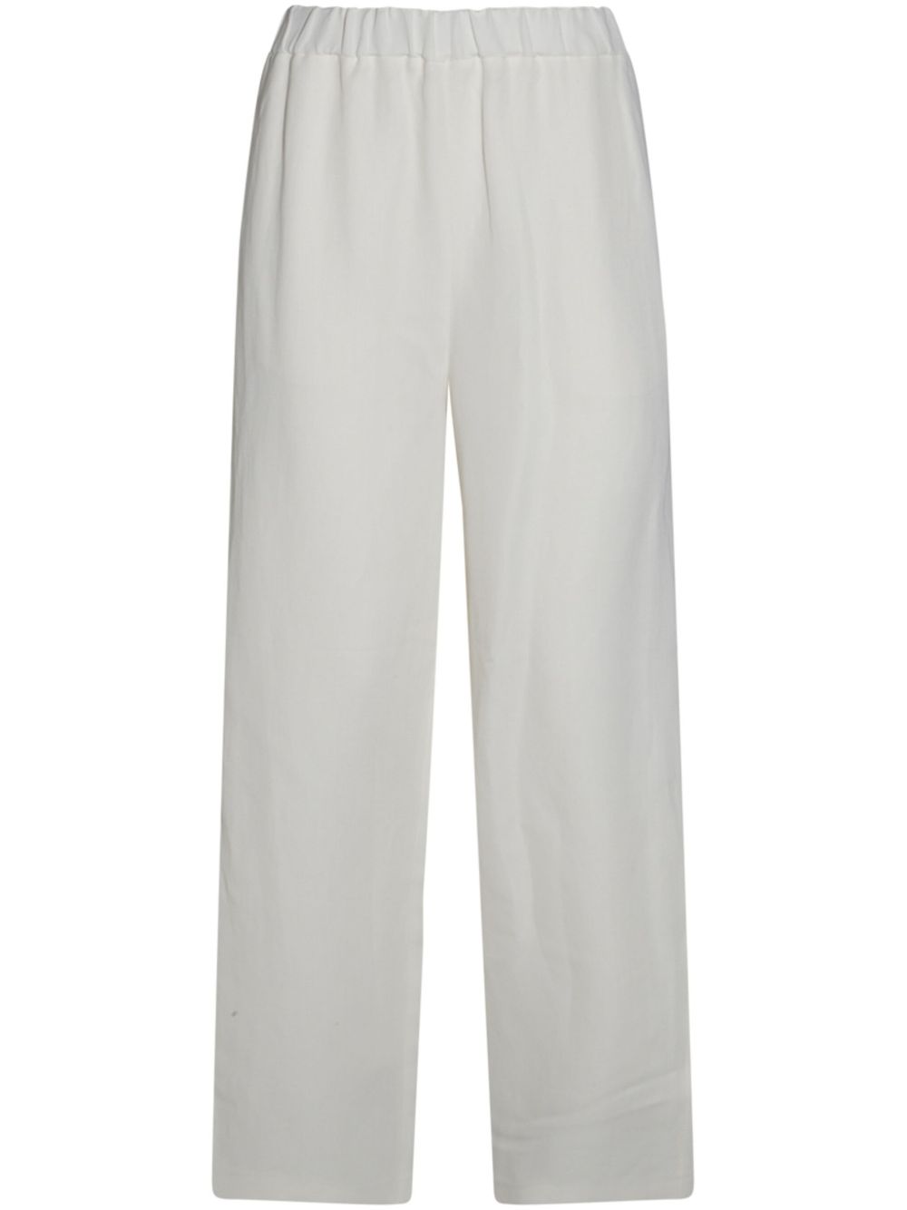 FABIANA FILIPPI Viscose-Linen Blend Trousers with Elasticated Waistband - SS25