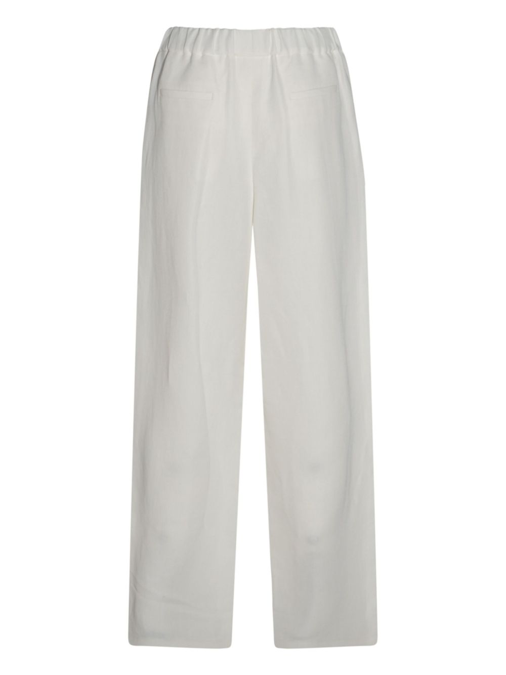 FABIANA FILIPPI Viscose-Linen Blend Trousers with Elasticated Waistband - SS25