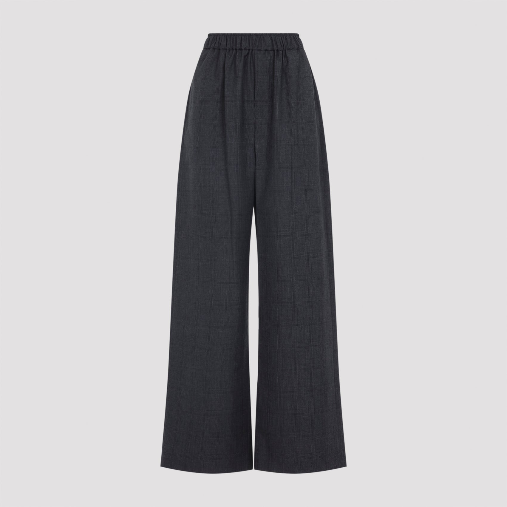 THE FRANKIE SHOP Women's Wide Leg Plaid Track Pants