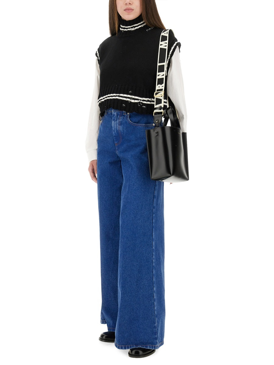 MARNI Cotton Trousers for Women - Fall/Winter 2025