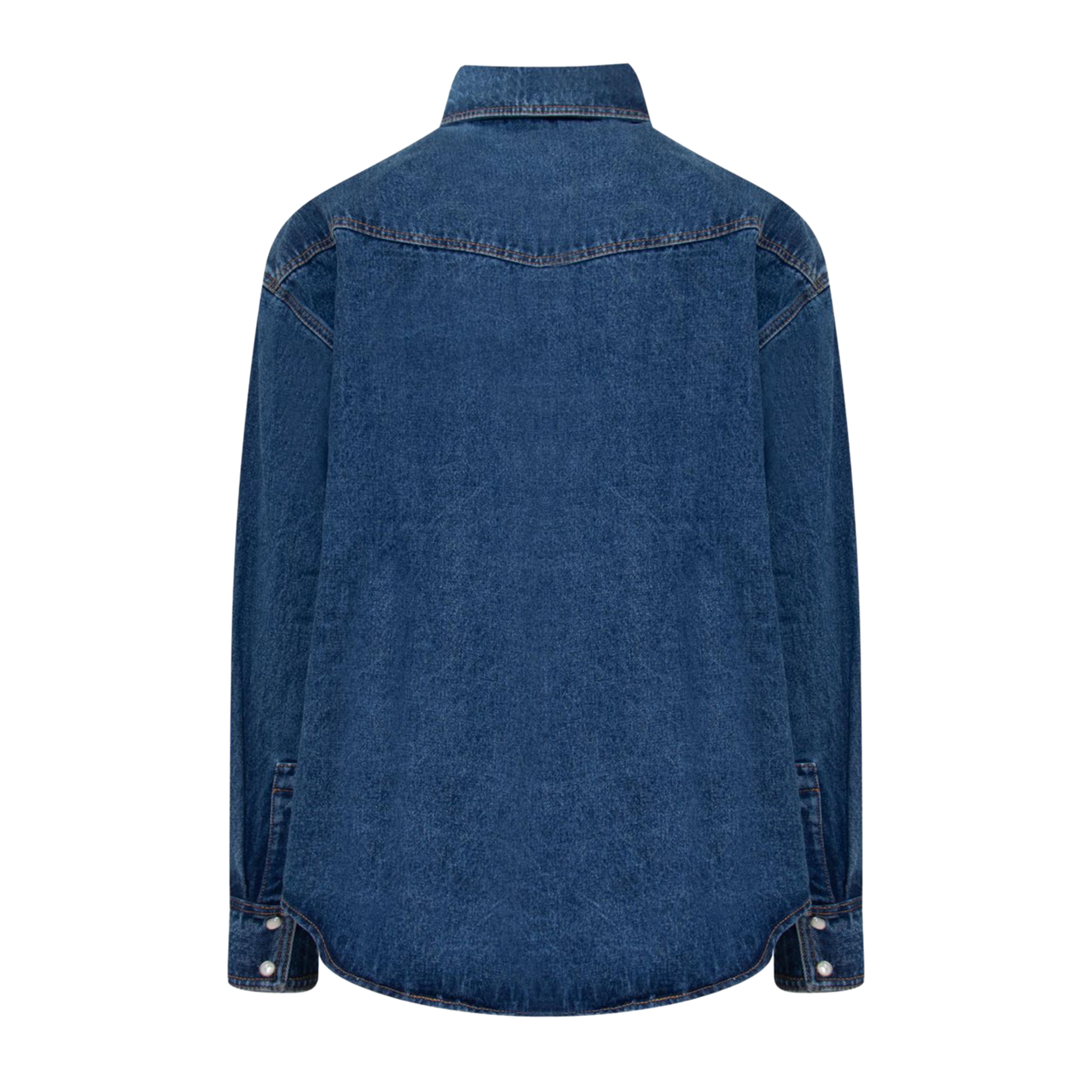 PALM ANGELS Long Sleeve Denim Shirt for Men