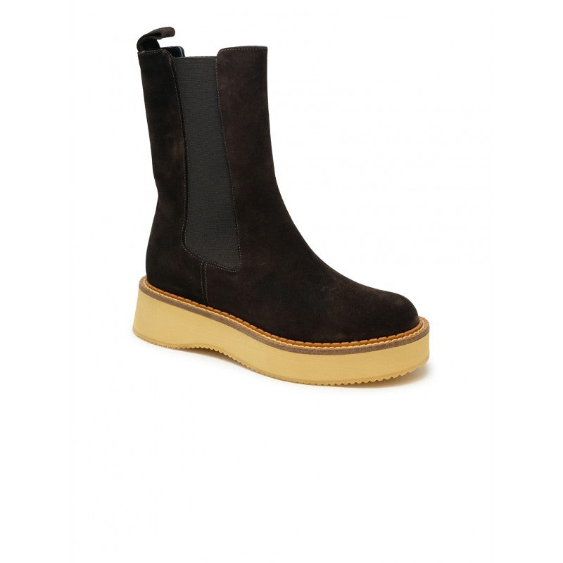 PALOMA BARCELÓ Brown Suede Klark Crosta Ankle Boots - FW25