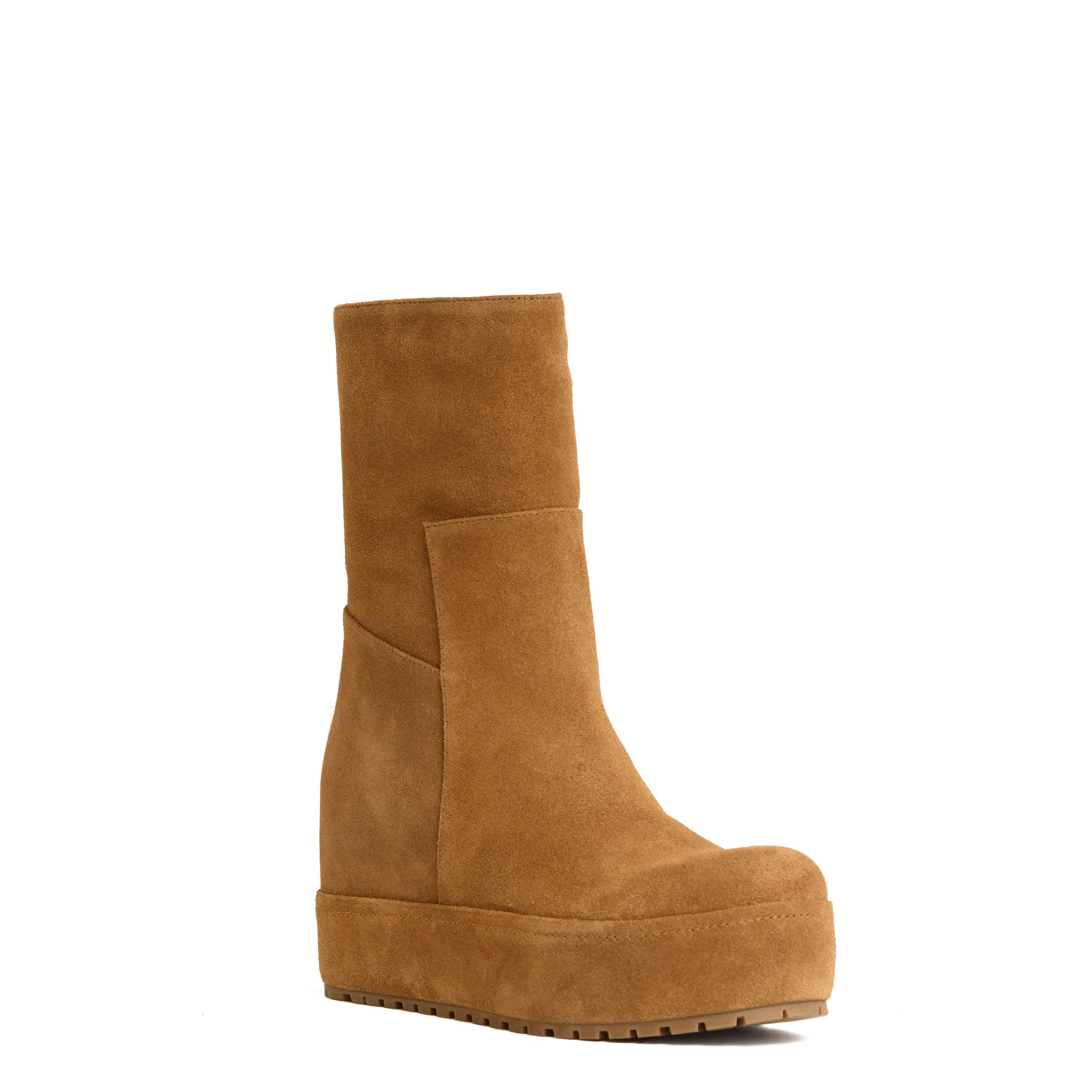 PALOMA BARCELÓ Wedge Heel Ankle Boots with Soft Suede Finish - 8 cm