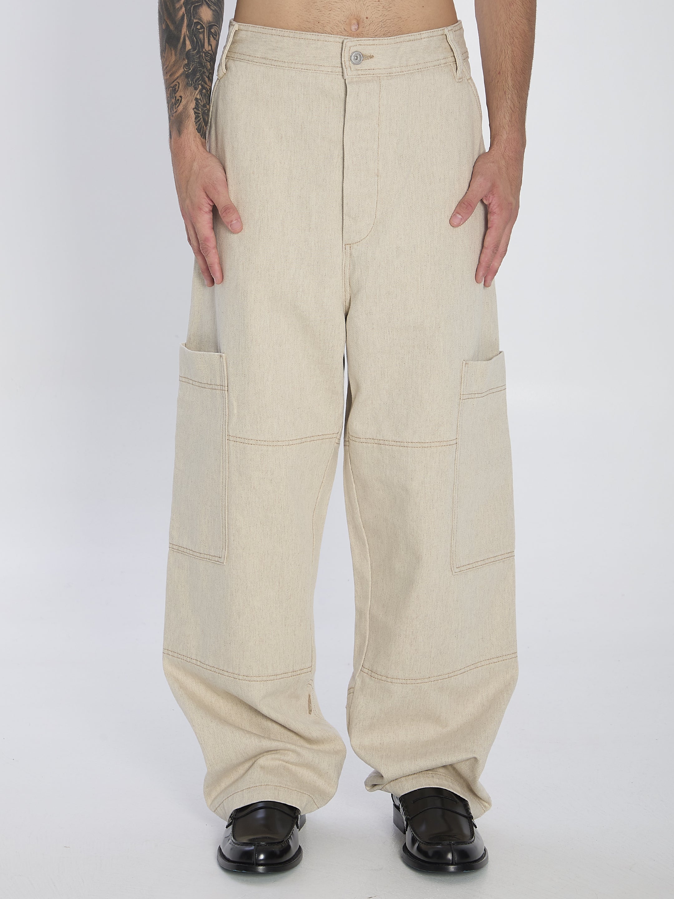 JACQUEMUS Cargo Pant in Cotton and Hemp for Men - FW25