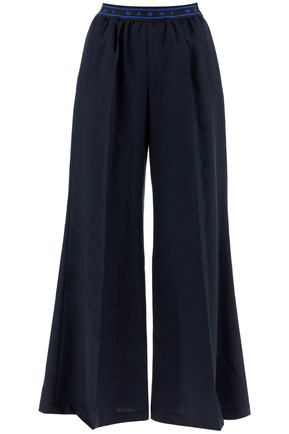 MARNI Wide-Leg Wool Trousers for Women - FW24 Collection