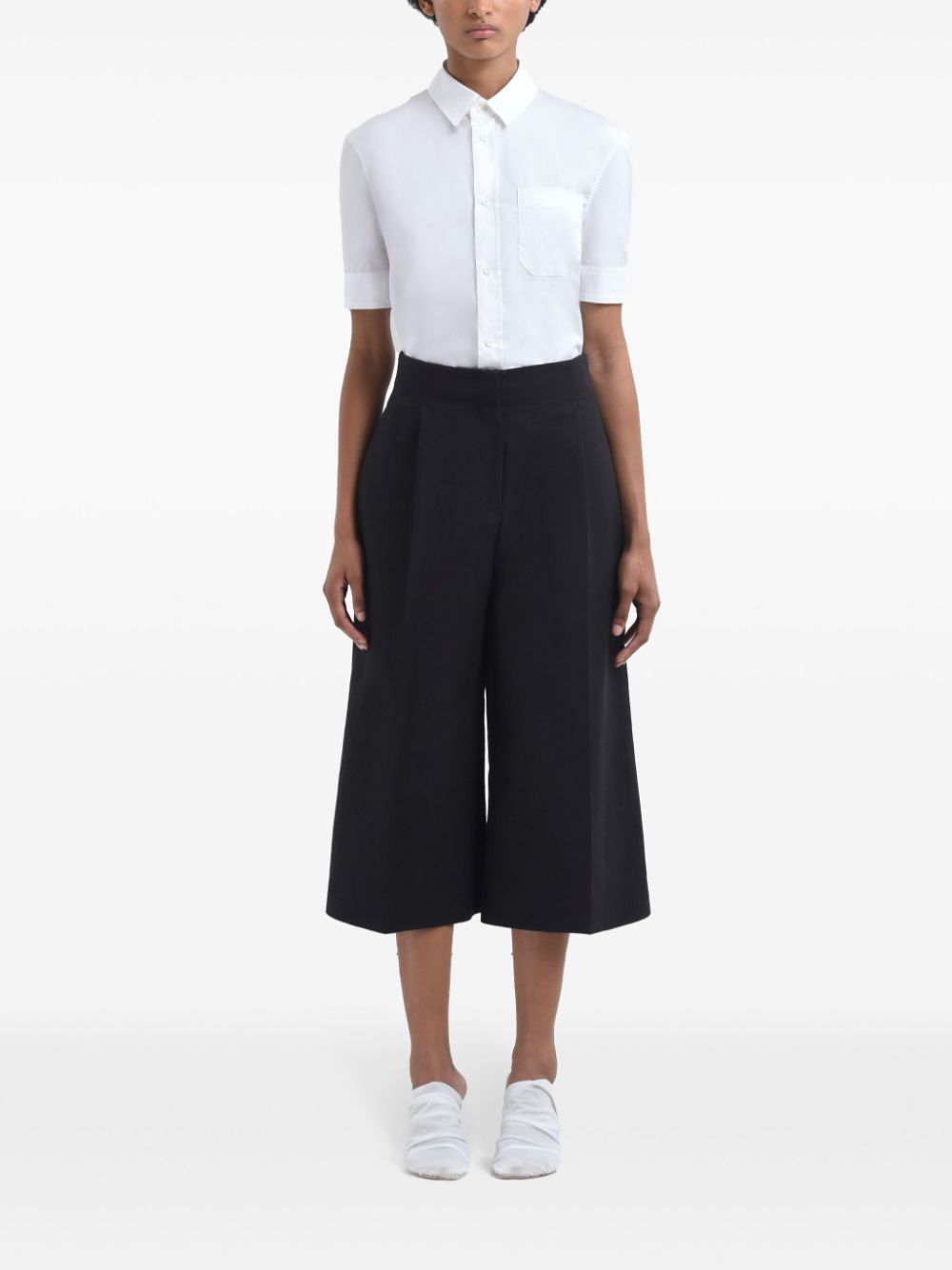 MARNI Wide Bermuda Shorts with Iconic Logo