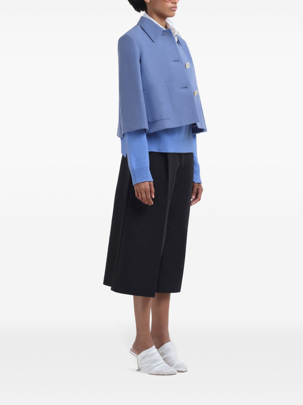 MARNI Wide Bermuda Shorts with Iconic Logo