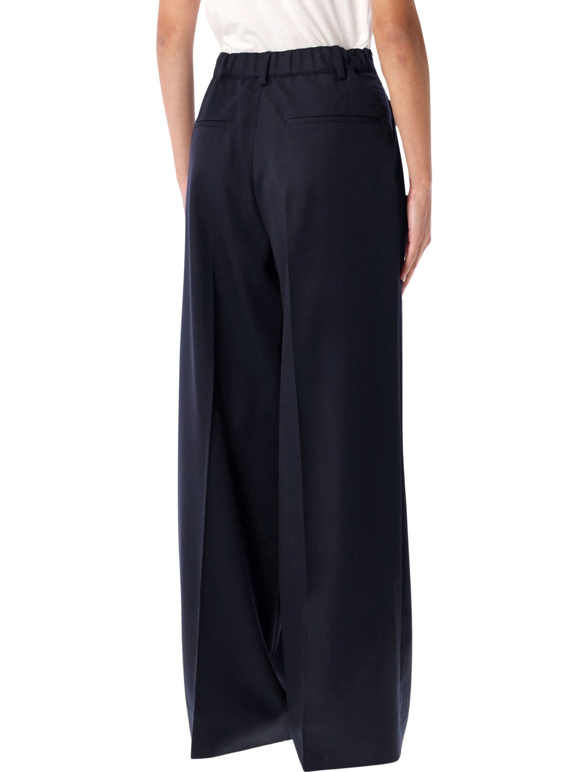 SOEUR Tailored High-Waist Wide-Leg Trousers - Size 36