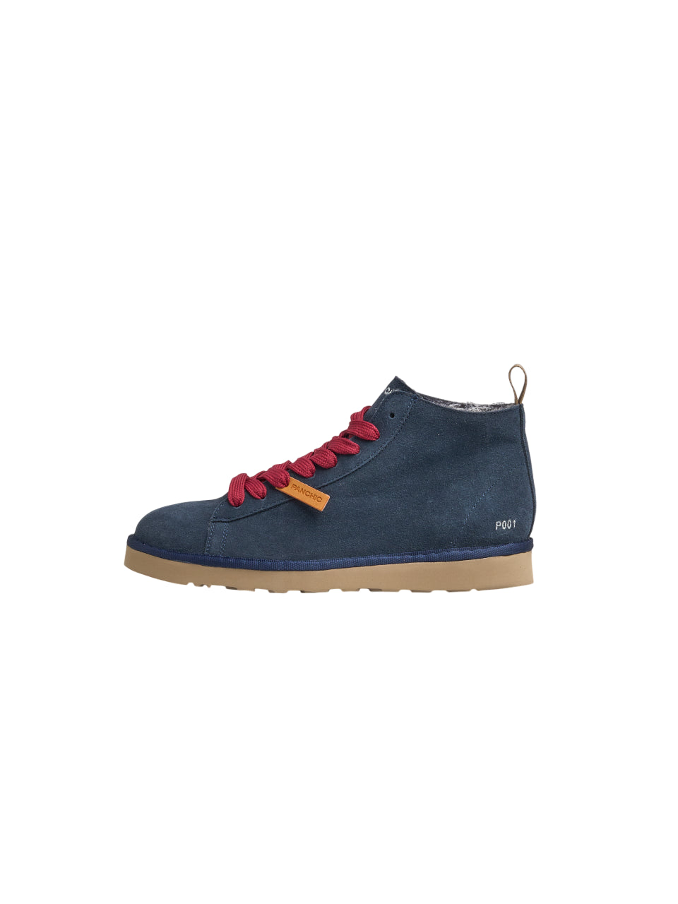 PANCHIC Men's Suede Shoes with Contrasting Laces - Size 245