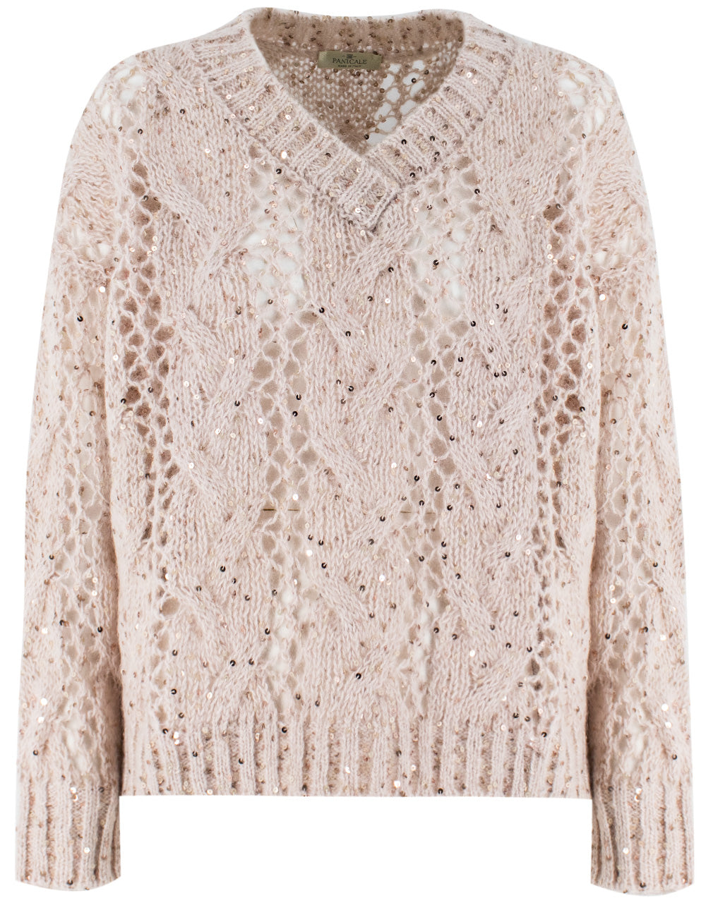 PANICALE Chic V-neck Sweater