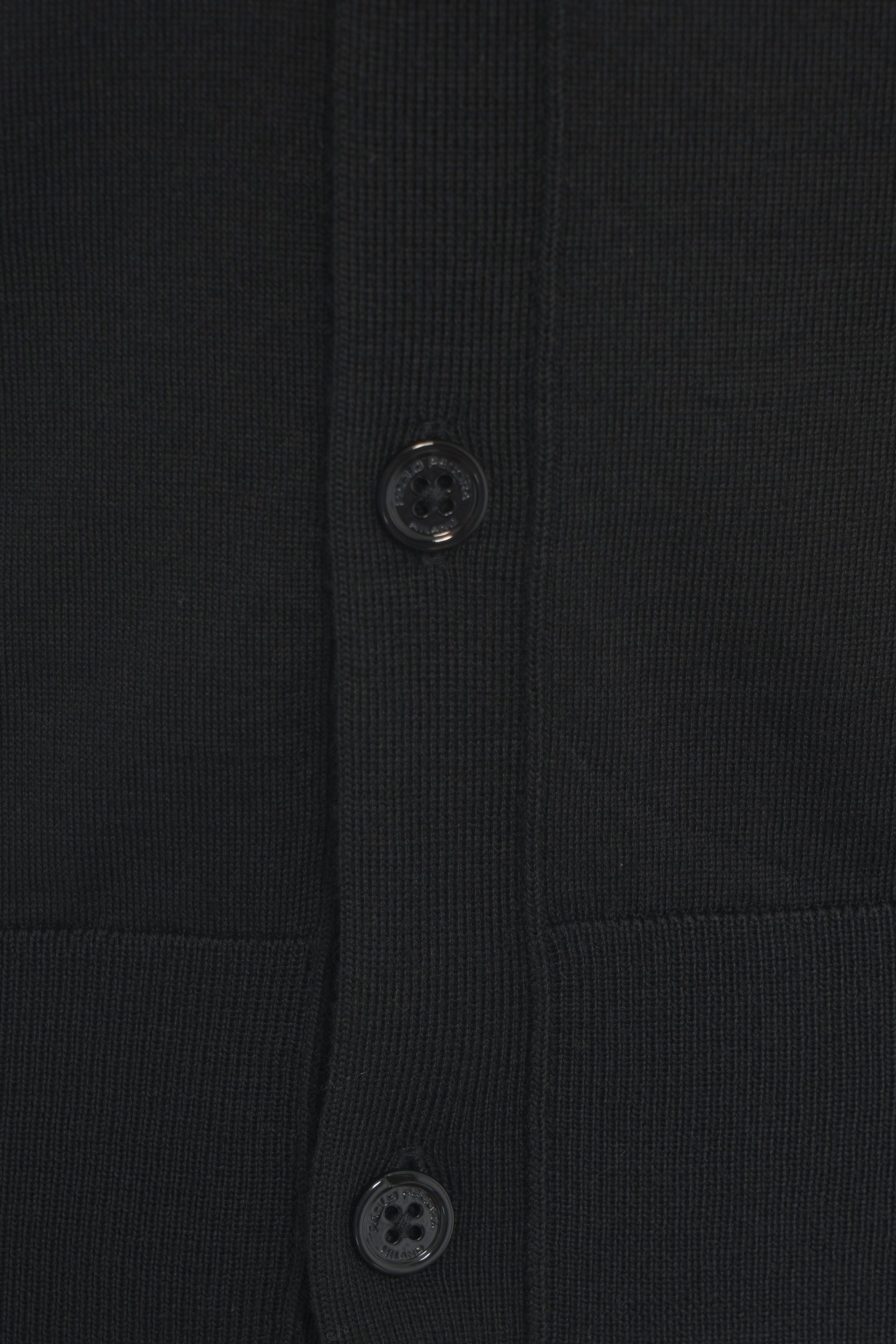 PAOLO PECORA Classic V-Neck Knit Waistcoat for Men