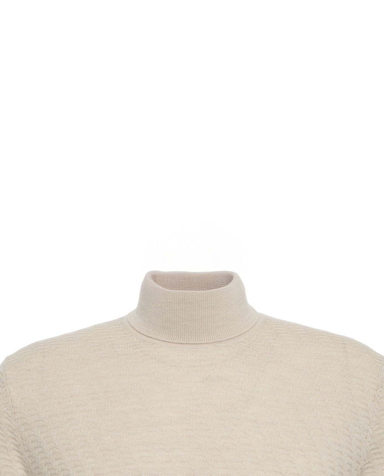 PAOLO PECORA Classic High Collar Knit Sweater for Men
