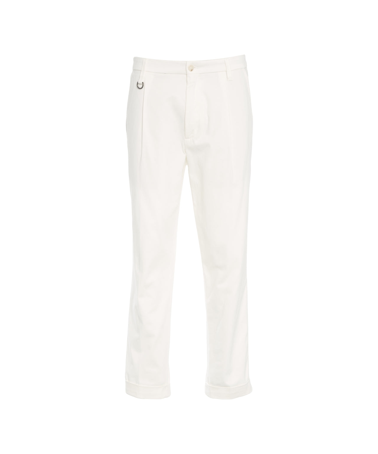 PAOLO PECORA Stylish Chino Trousers with Pleats - Men's Size Options Available