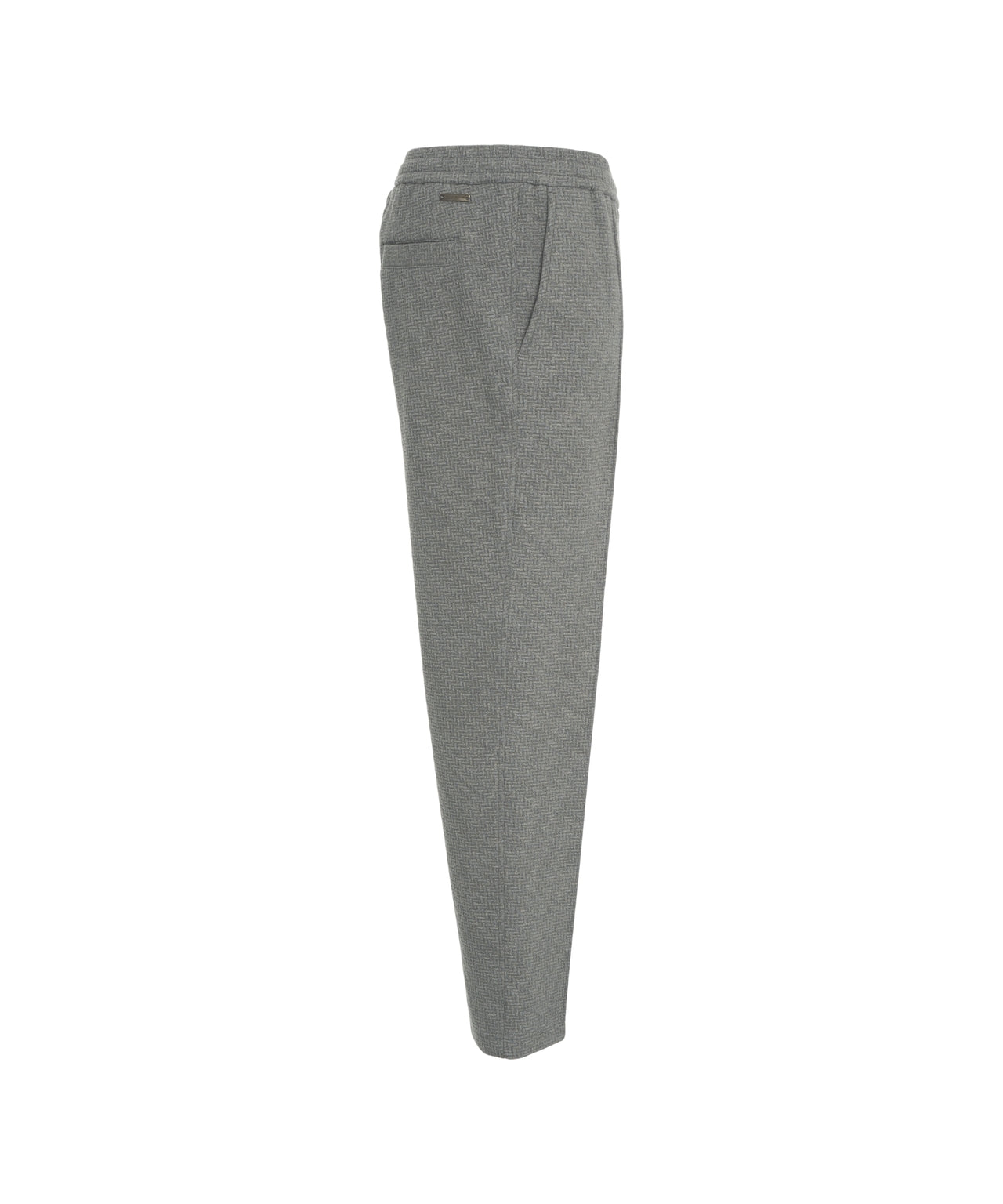 PAOLO PECORA Men's Relaxed Fit Trousers with Permanent Creases