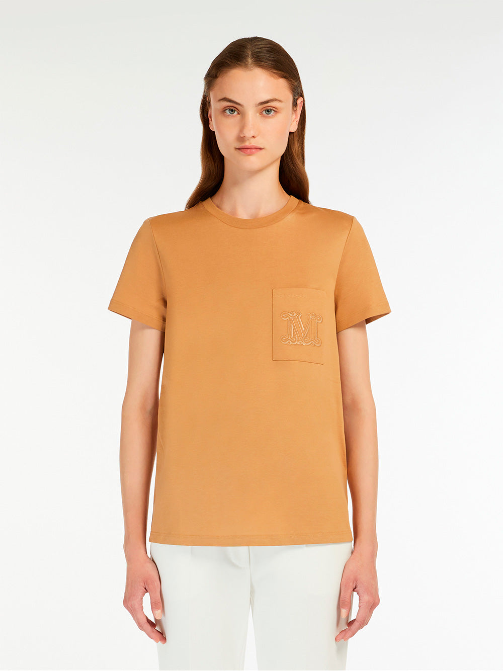 MAX MARA Monogram Cotton T-Shirt - Women's - FW25