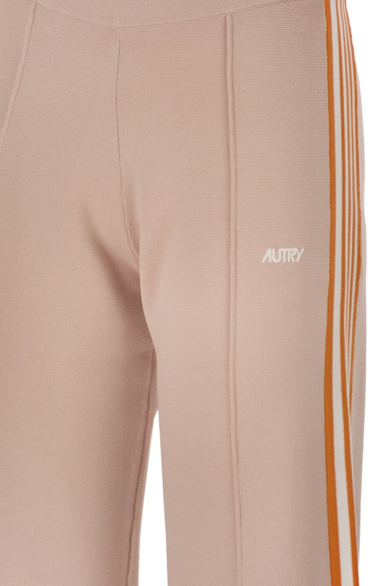 AUTRY Knit Viscose Joggers in Tennis Style