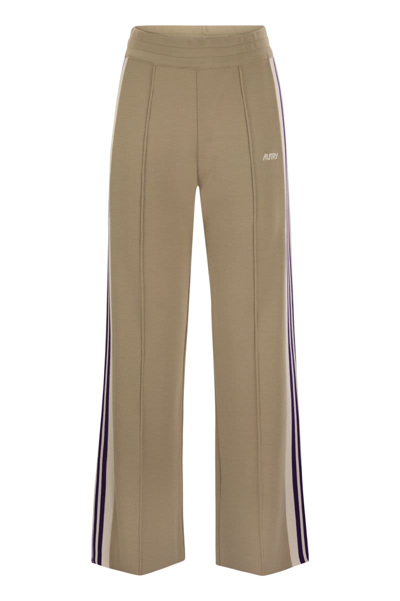 AUTRY Viscose Sweatpants with Side Slits for Women