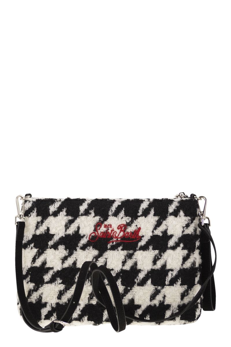MC2 SAINT BARTH Mini Tweed Clutch Handbag with Shoulder Strap - FW24