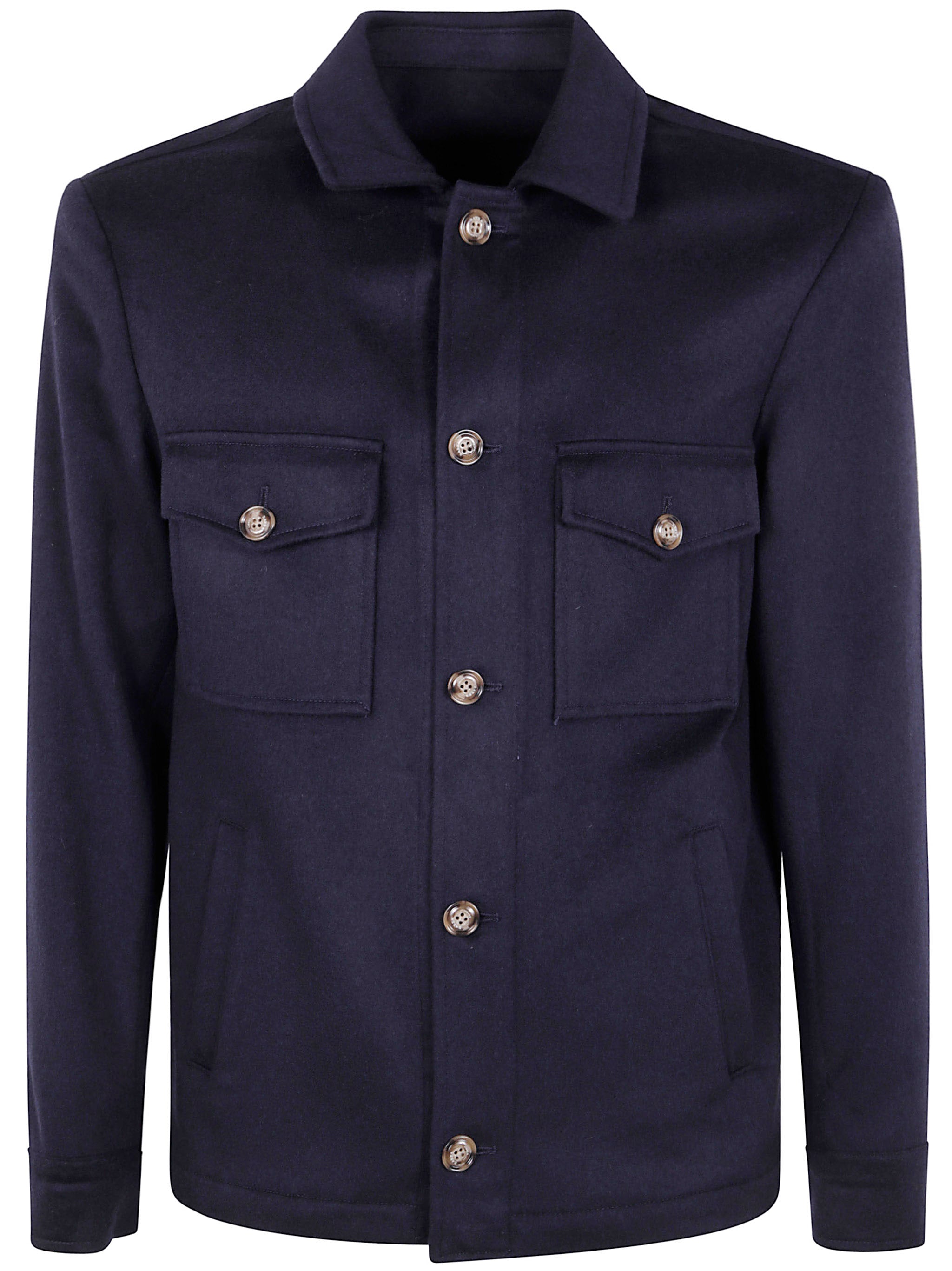 BARBA Napoli Men's Wool Shirt Jacket