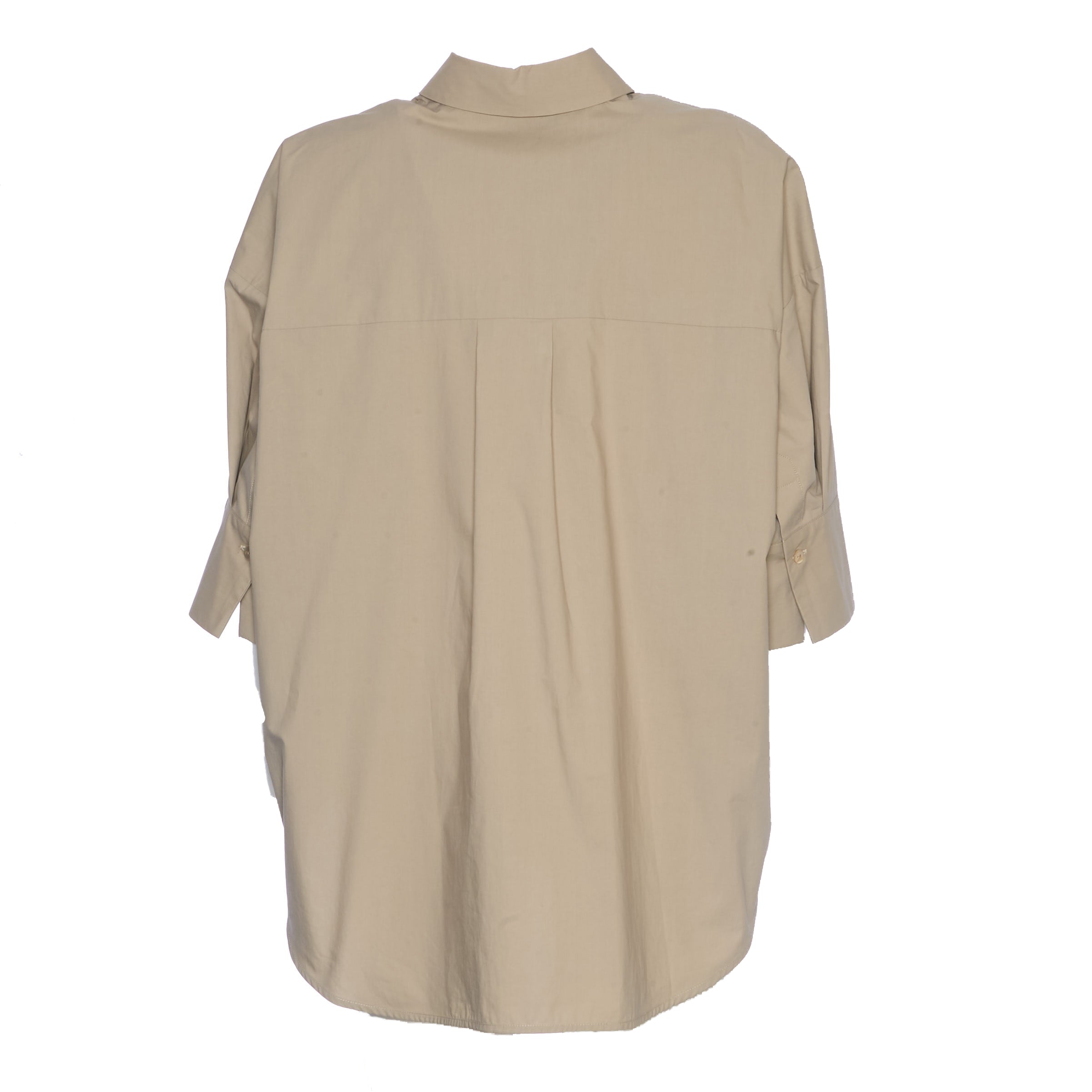 PAROSH Oversized Cotton Shirt - 70 cm Length