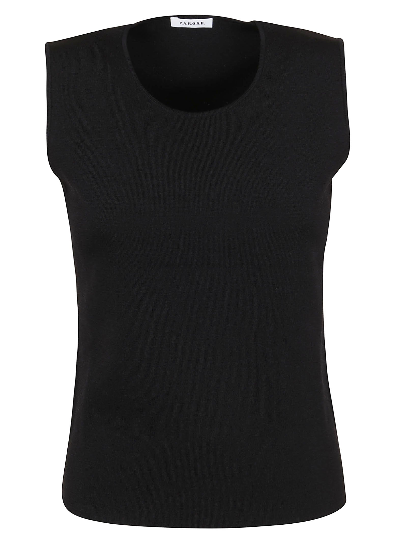 PAROSH Sleek Sleeveless Knit Top
