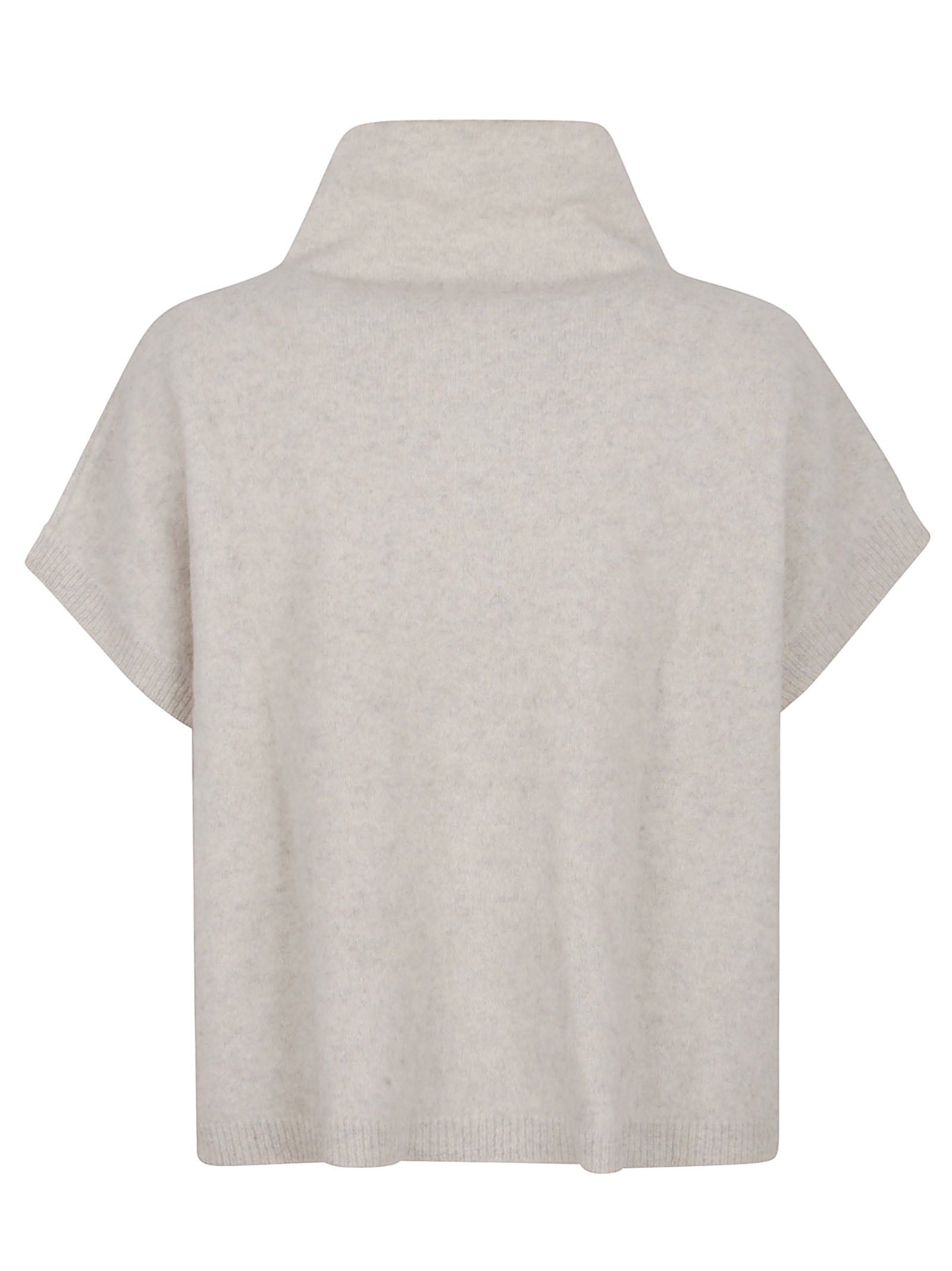 PAROSH Chic High Neck Racoon Sweater