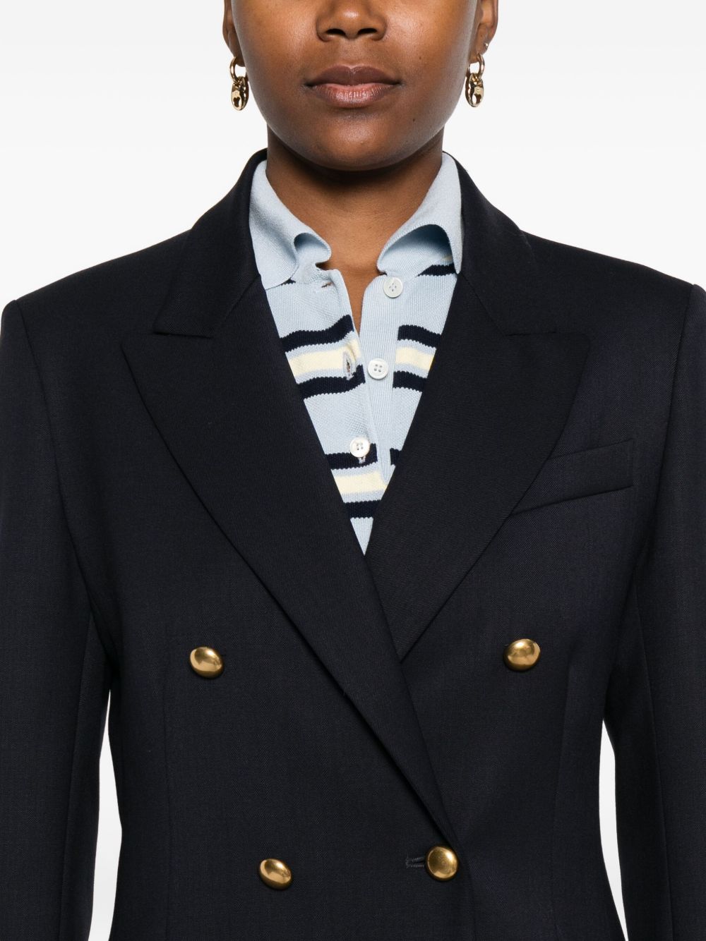 PAROSH Double-Breasted Blazer for Women - Fall Winter 2025