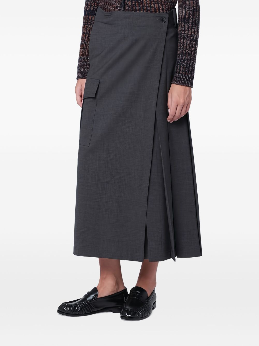 PAROSH Elegant Longuette Skirt for Women