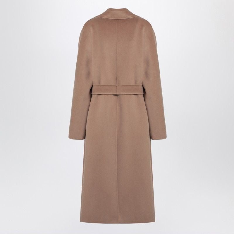 S MAX MARA Double-Breasted Wool Jacket with Belt for Women