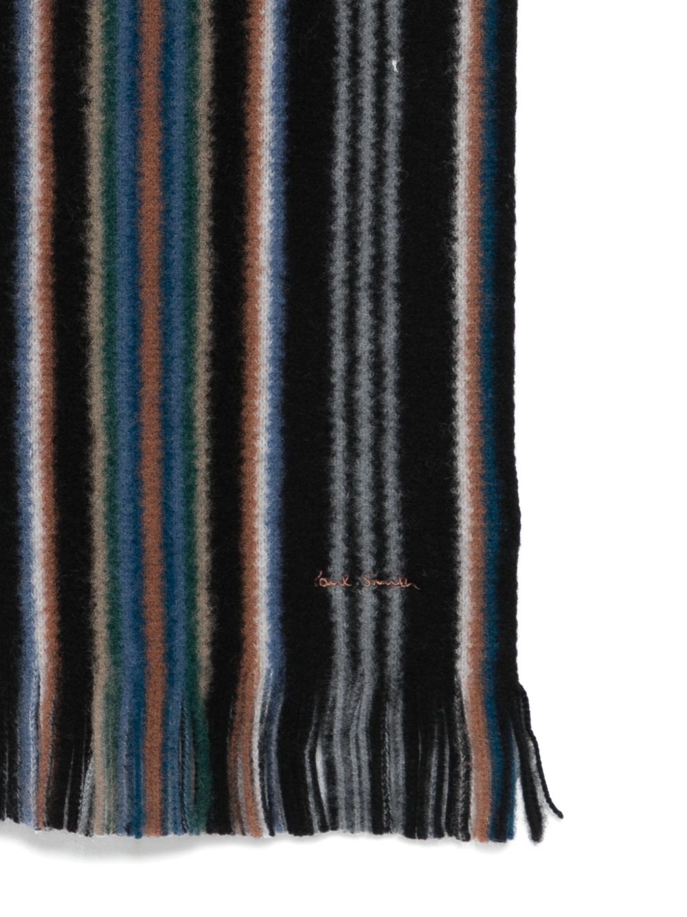 PAUL SMITH Luxury Merino Wool Scarf for Men - Fall Winter Collection 2025