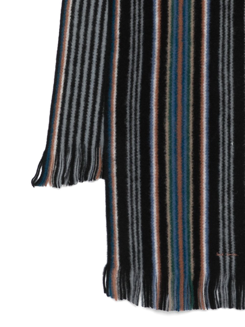 PAUL SMITH Luxury Merino Wool Scarf for Men - Fall Winter Collection 2025
