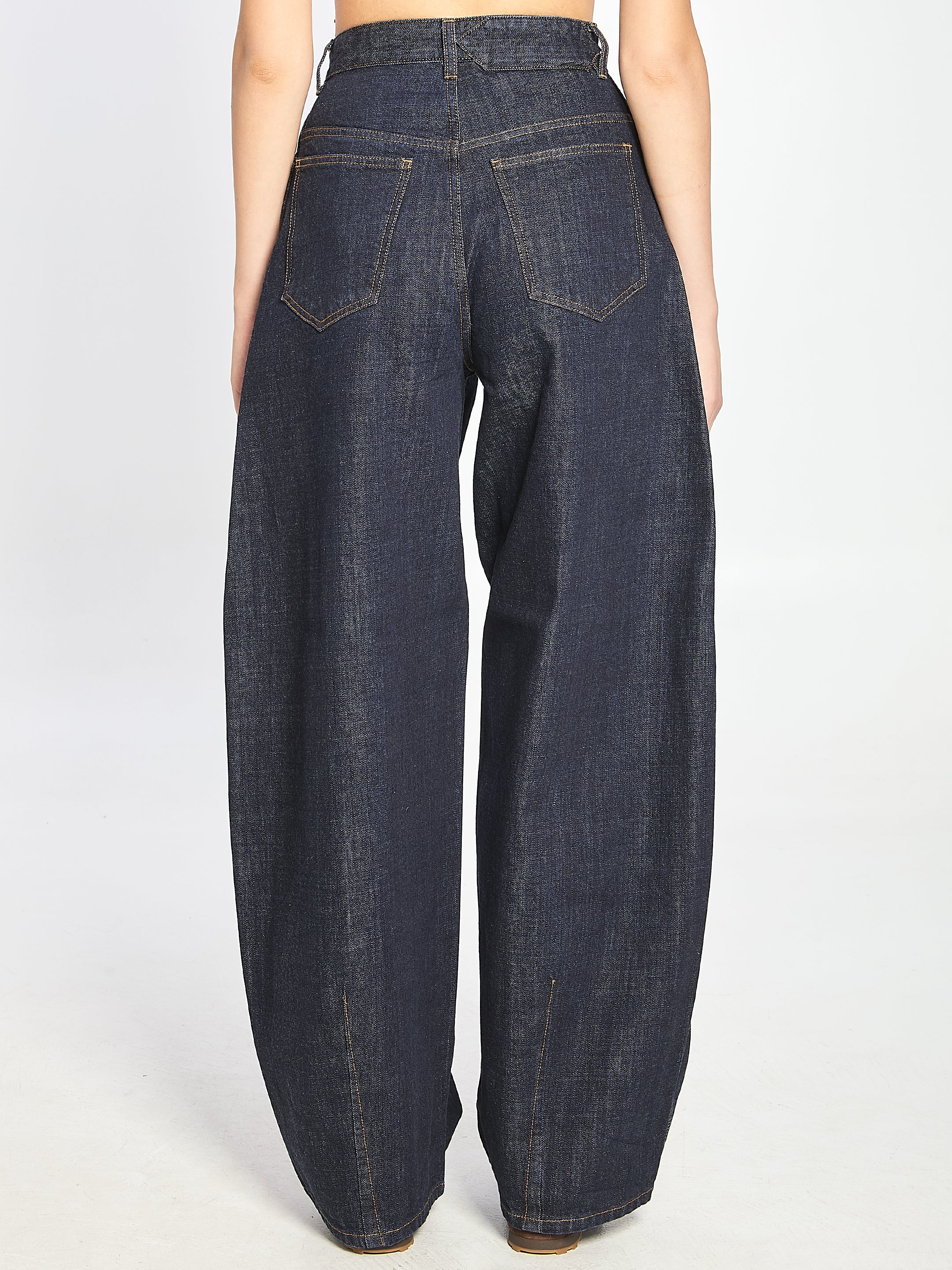 JACQUEMUS High Waist Oval Denim Pants - Size 25