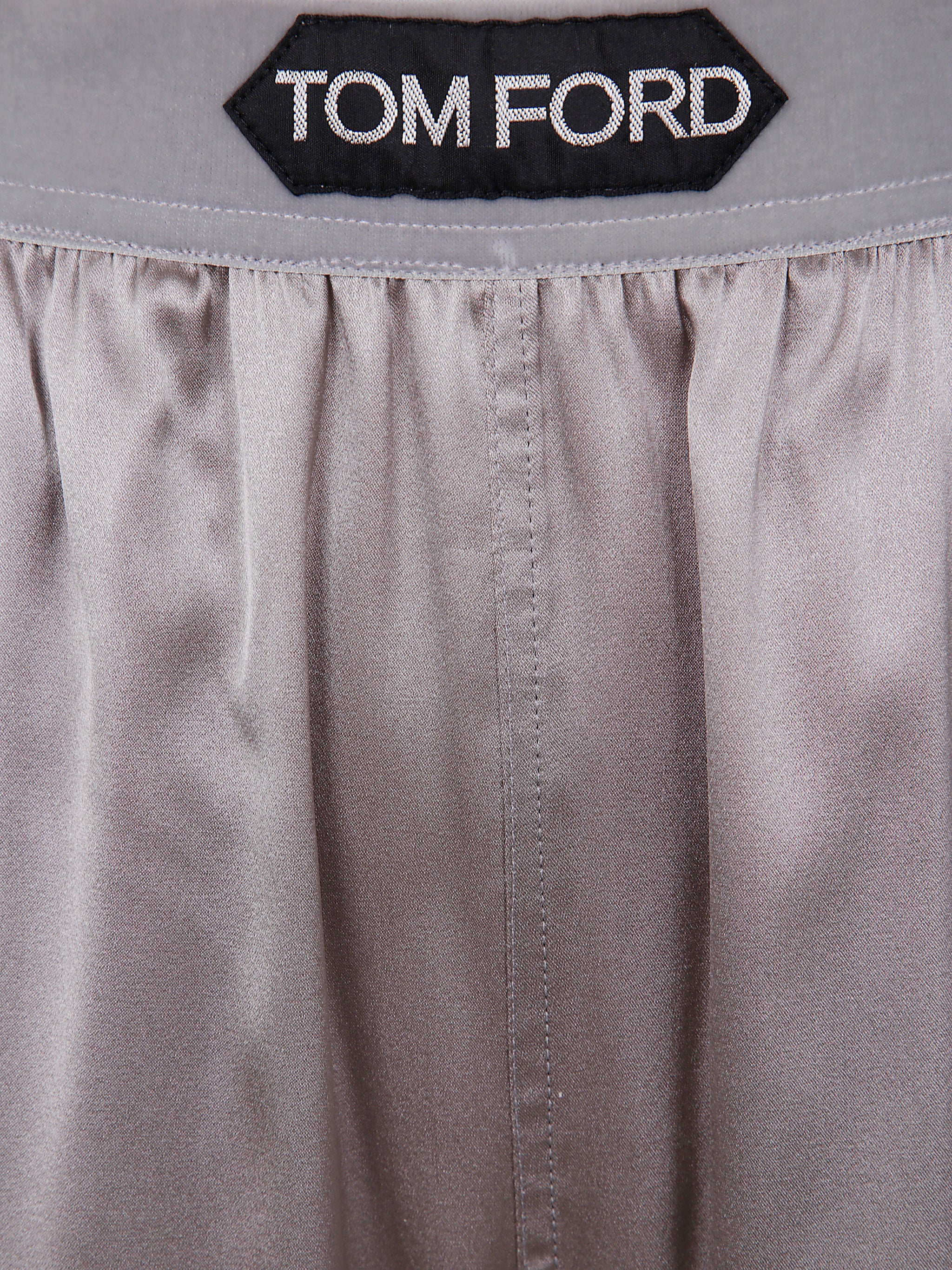 TOM FORD Elegant Stretch Silk Satin Pajama Trousers