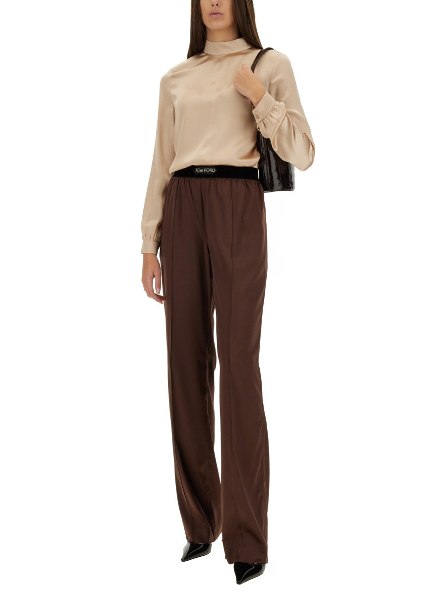 TOM FORD Elegant Satin Pants - Women's Small