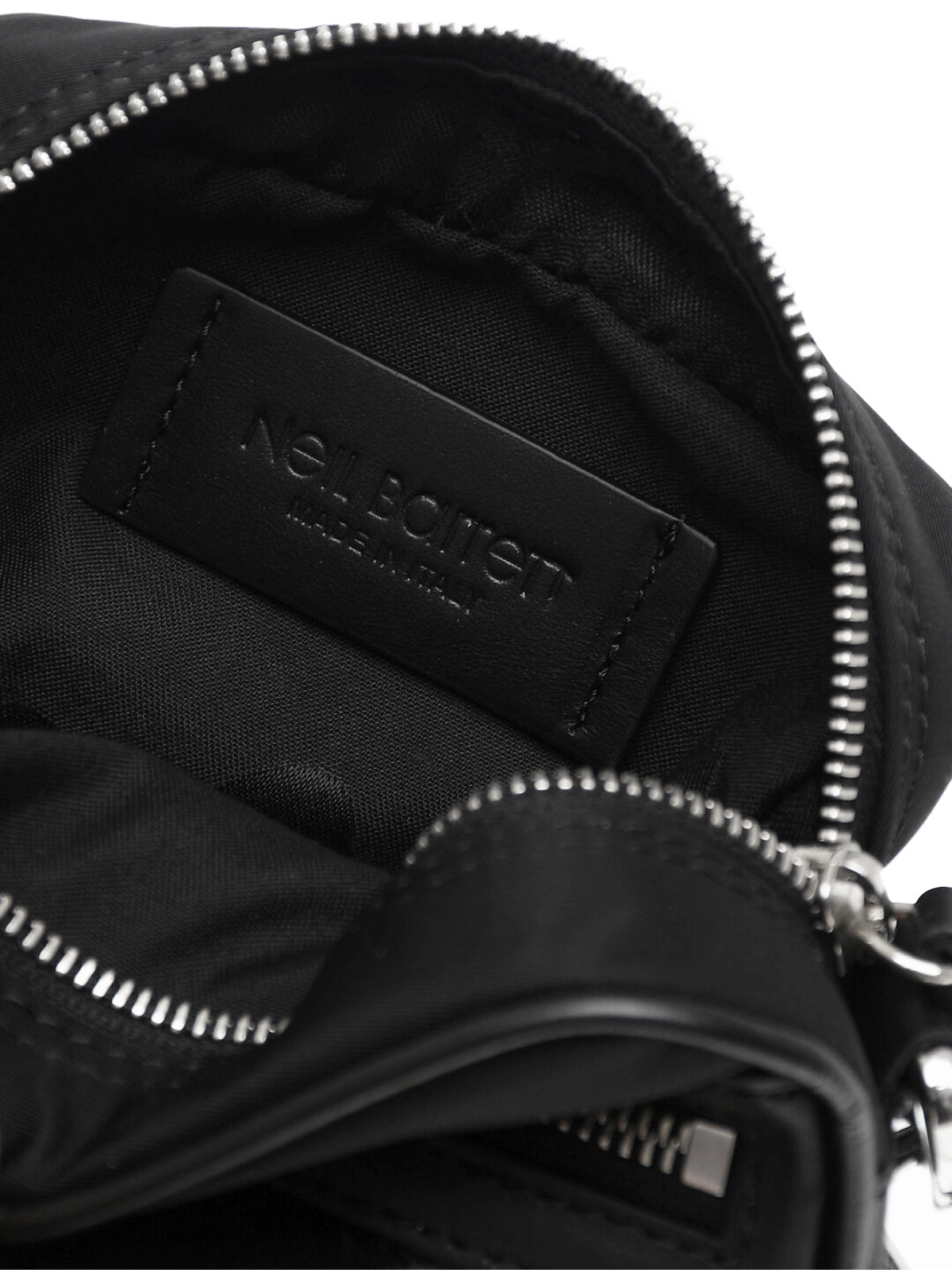NEIL BARRETT Bearbrick Logo Mini Nylon Twill Crossbody Handbag 16X15X6 CM