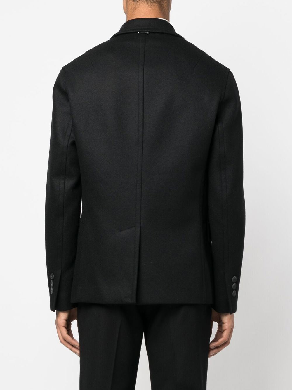 NEIL BARRETT Slim Zip-Up Peacoat for Men