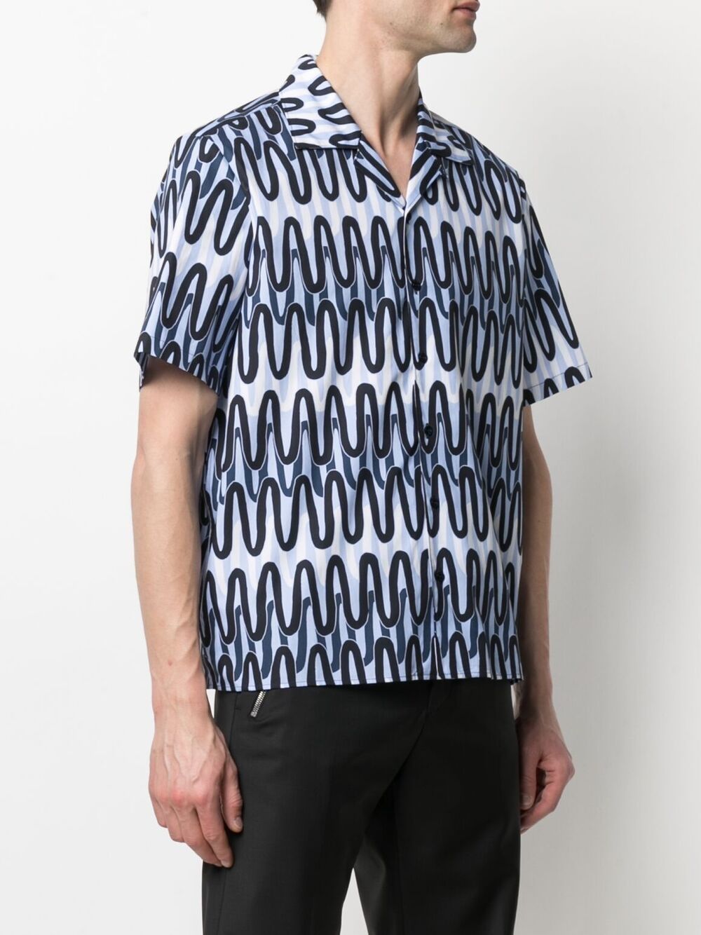NEIL BARRETT Soft Fabric Mini Shirt for Men