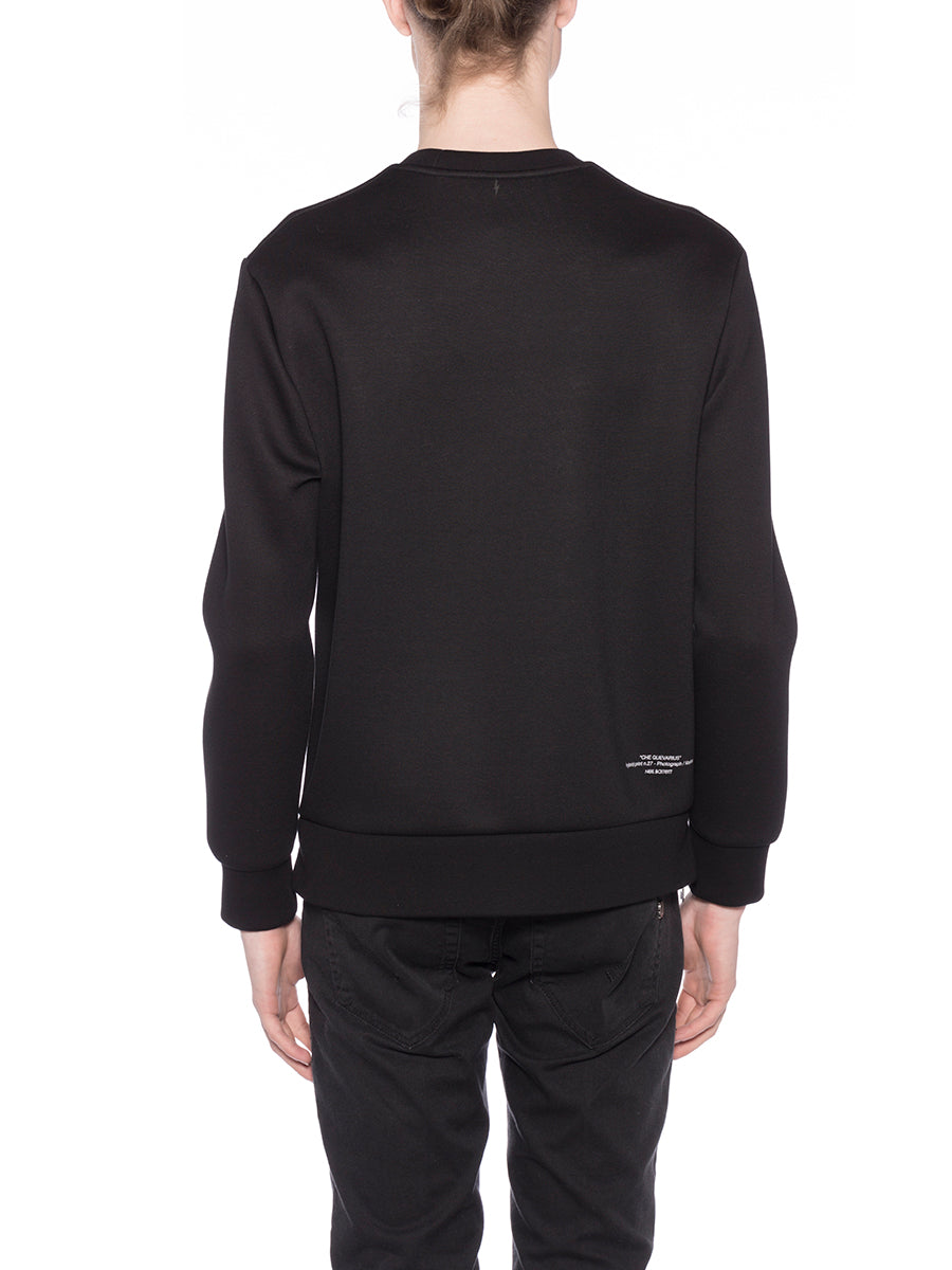 NEIL BARRETT Neoprene Mini Sweatshirt with Print - Size M