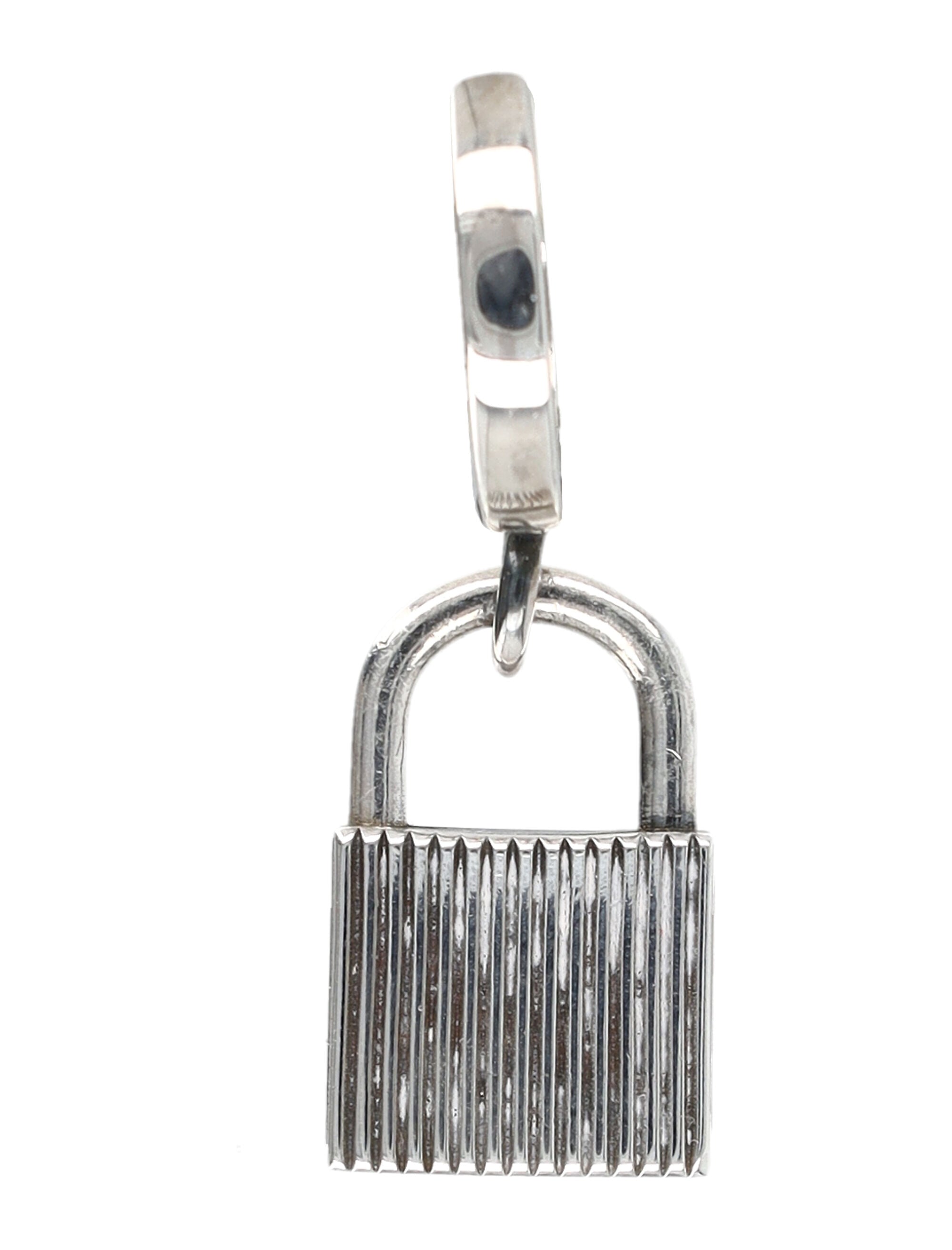 EMANUELE BICOCCHI Bold Sterling Silver Single Earring with Padlock Pendant