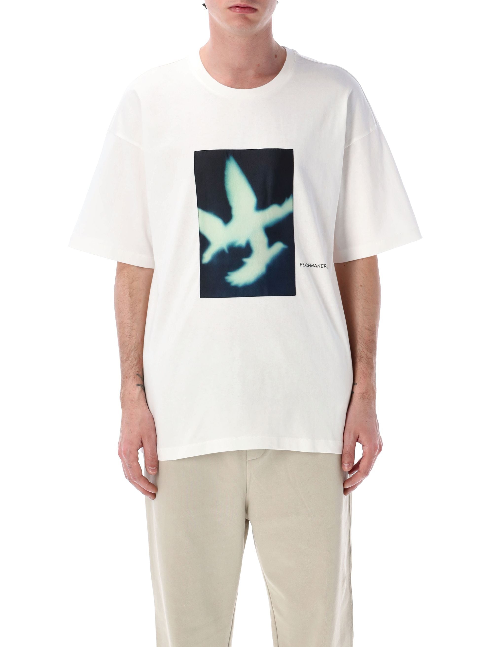 OAMC Peacemaker Dark Birds T-Shirt - Men's Relaxed Fit