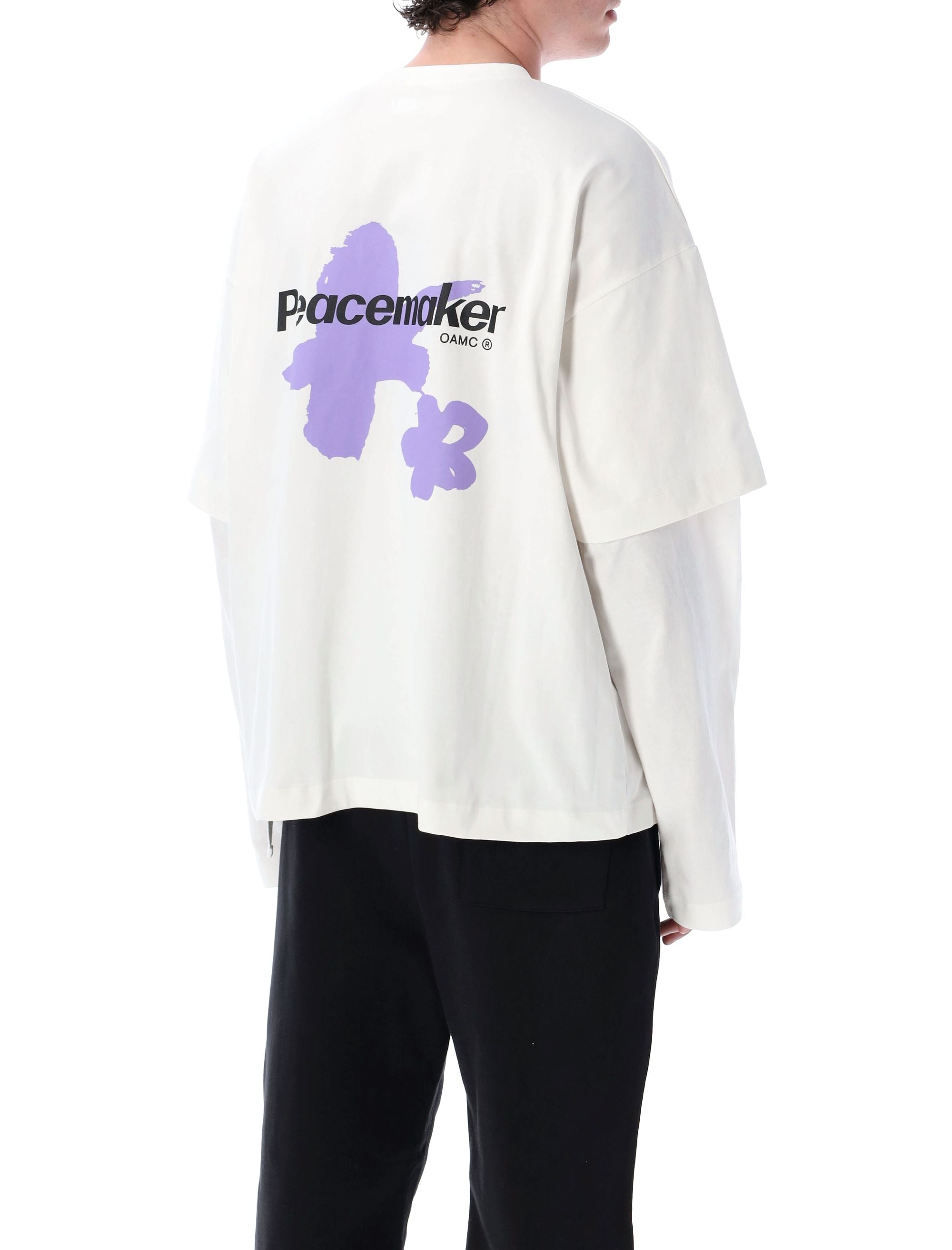 OAMC Peacemaker Painted Double Layer Boxy T-Shirt - Size L