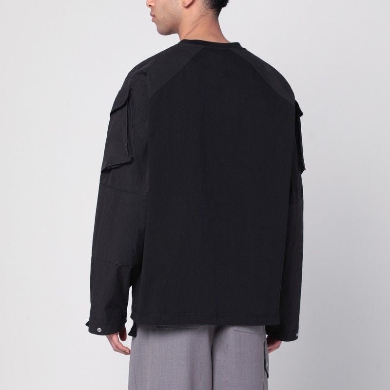 OAMC Men's Peacemaker SI Cargo T-Shirt - Loose Fit, Long Sleeves