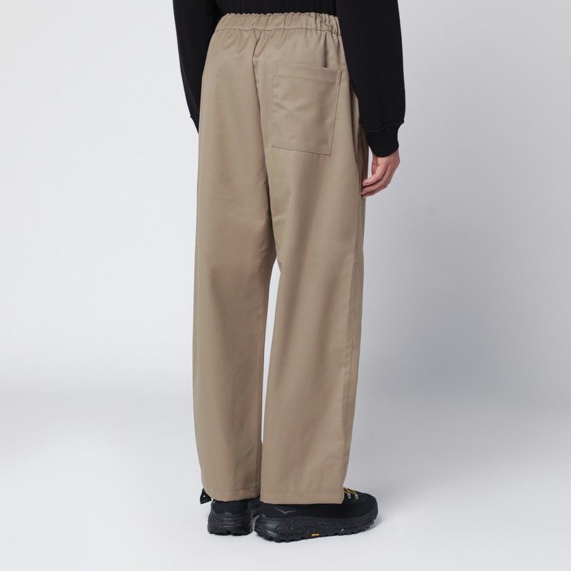 OAMC Men's Wool Blend Trousers with Elastic Waist and Drawstring