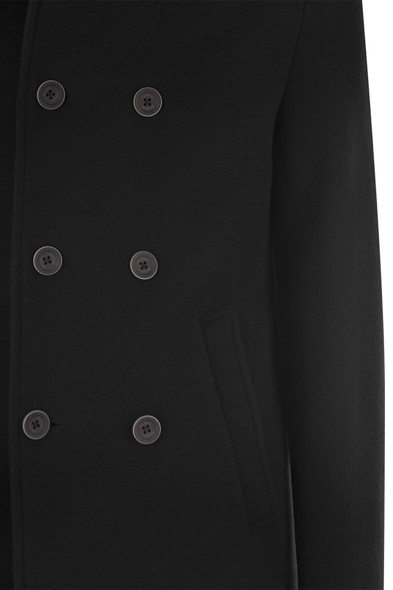 HERNO Men's Virgin Wool Peacoat Jacket