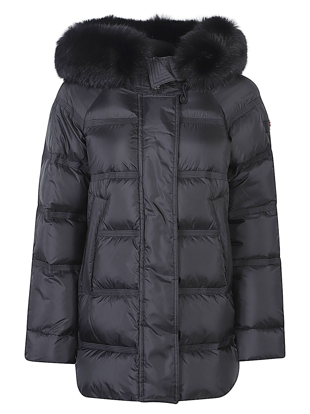 PEUTEREY Quilted Fur-Trimmed Jacket for Women