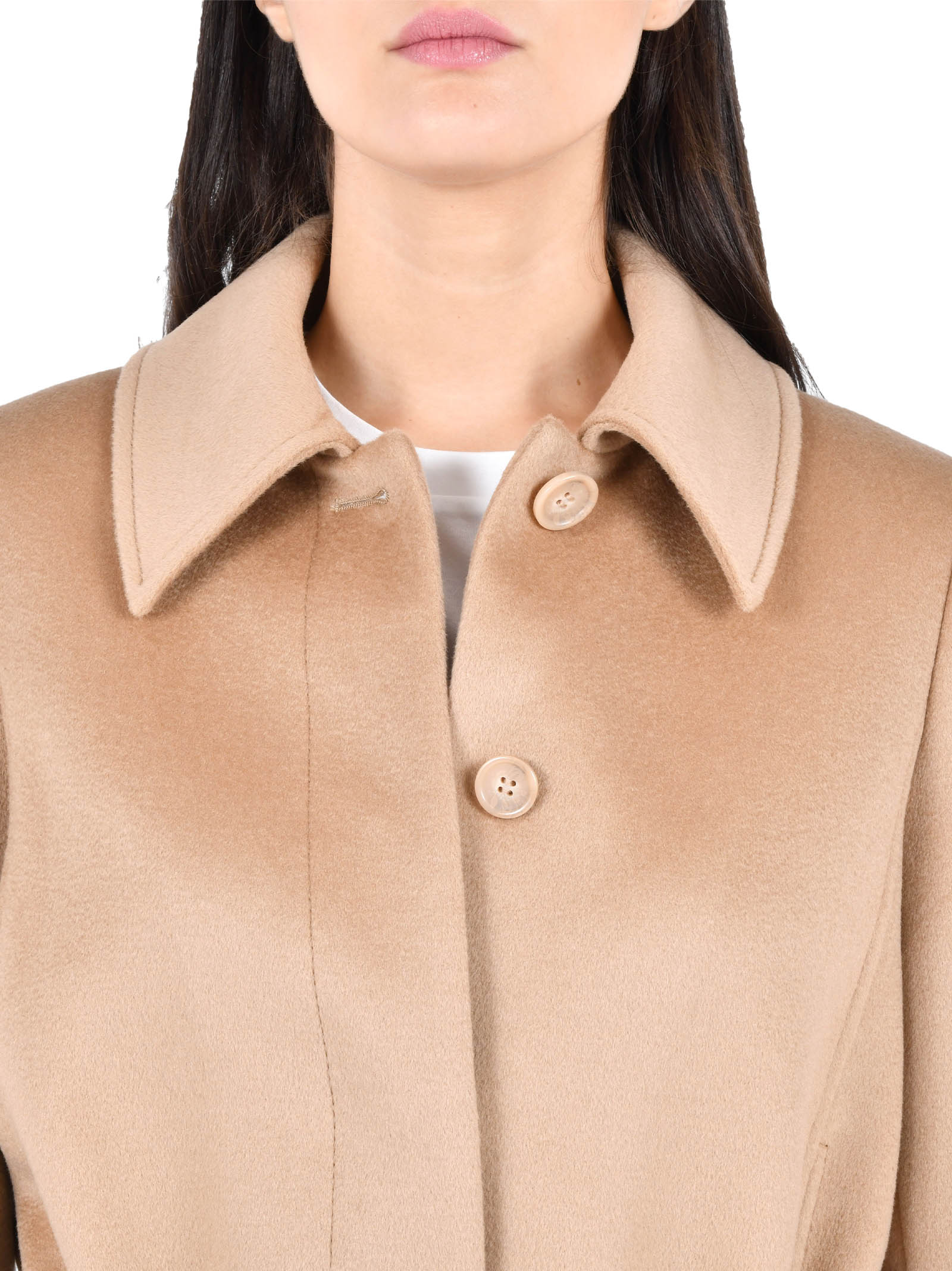 PENNYBLACK Women's Wool Belted Coat - Straight Cut