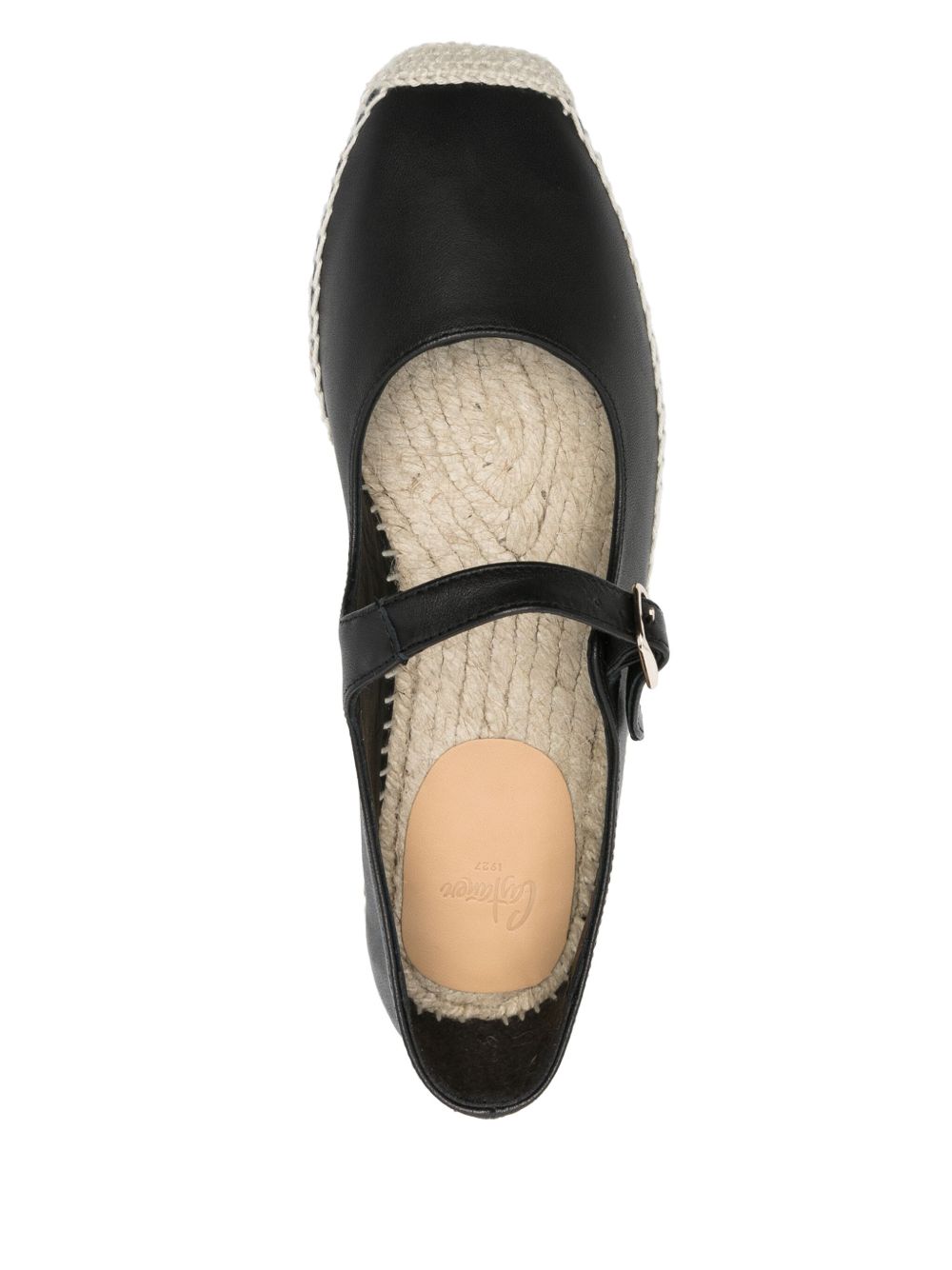 CASTAÑER Classic Leather Espadrilles with Buckle Fastening