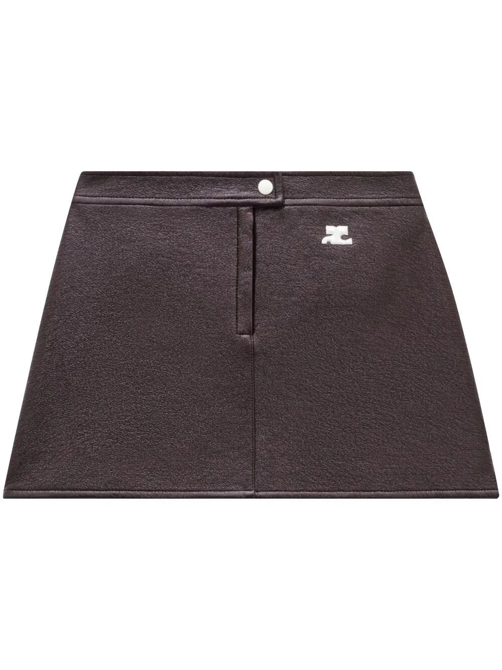 COURREGÈS Reimagined Vinyl Mini Skirt - Size 36