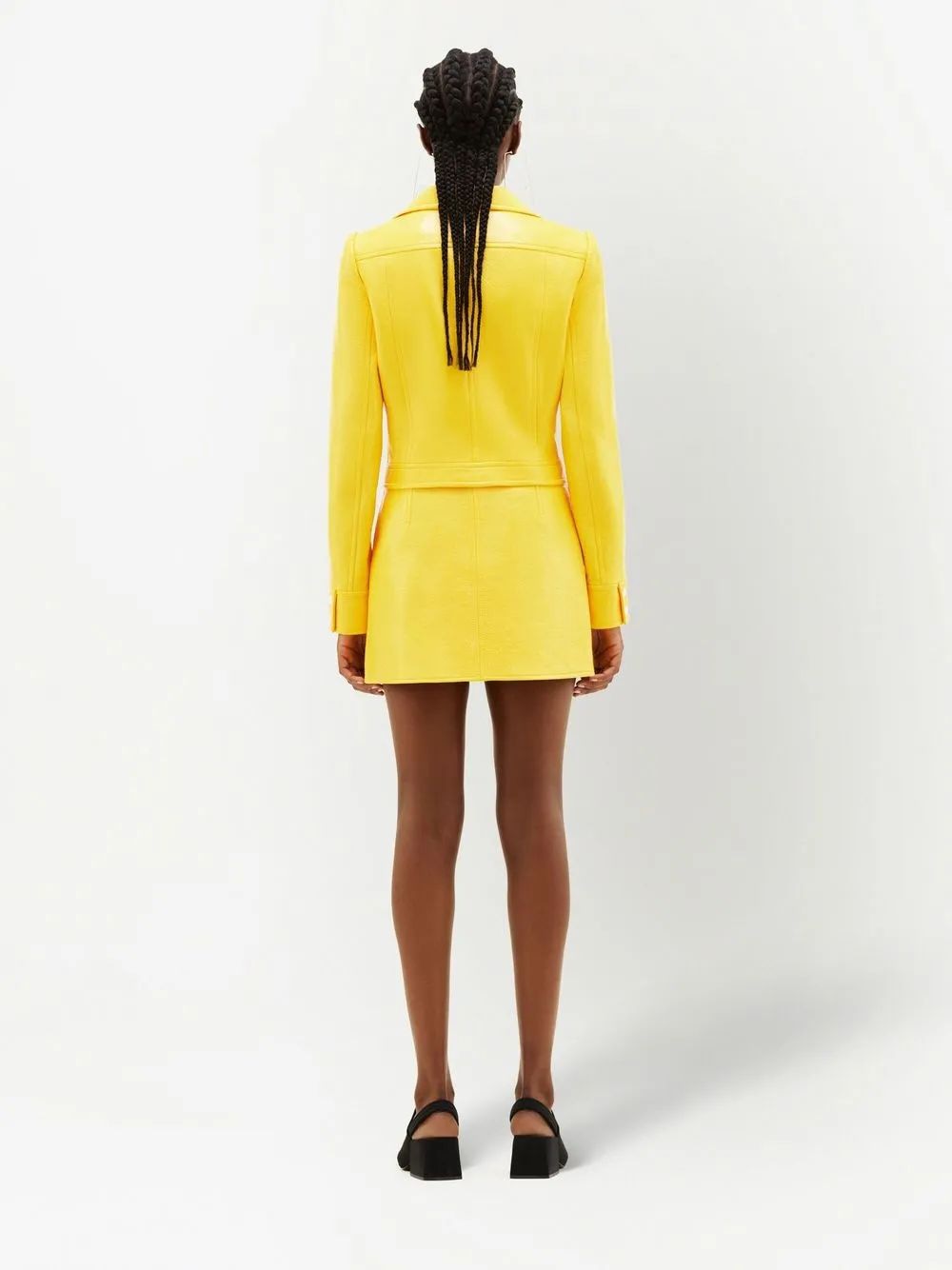 COURREGÈS Chic Vinyl Mini Skirt for Women