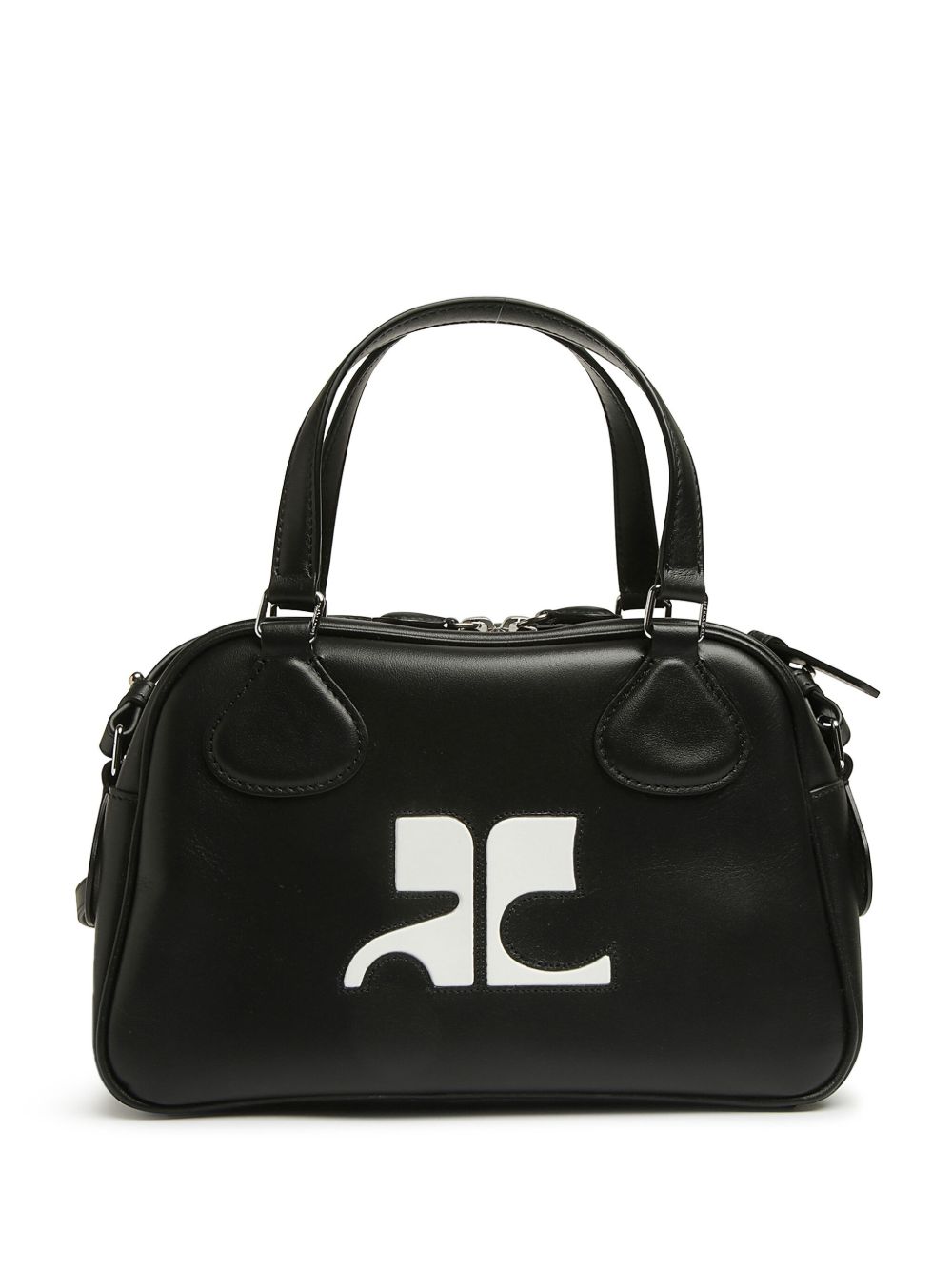 COURREGÈS Leather Bowling Handbag